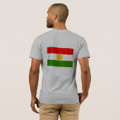 T-shirt Drapeau du Kurdistan (Dos entier)