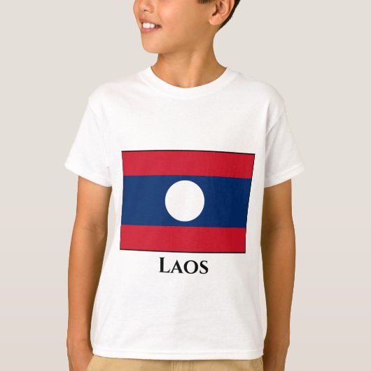 T-shirt Drapeau du Laos (Devant)