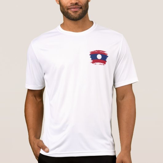T-shirt Drapeau du Laos (Devant)