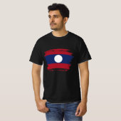T-shirt Drapeau du Laos (Devant entier)