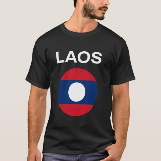 T-shirt Drapeau du Laos Moderne (Devant)