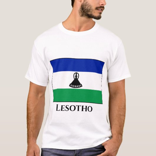 T-shirt Drapeau du Lesotho (Devant)