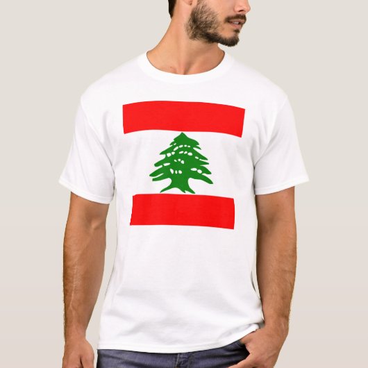 T-shirt Drapeau du Liban (Devant)