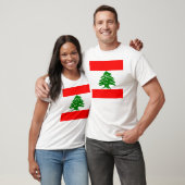 T-shirt Drapeau du Liban (Unisexe)
