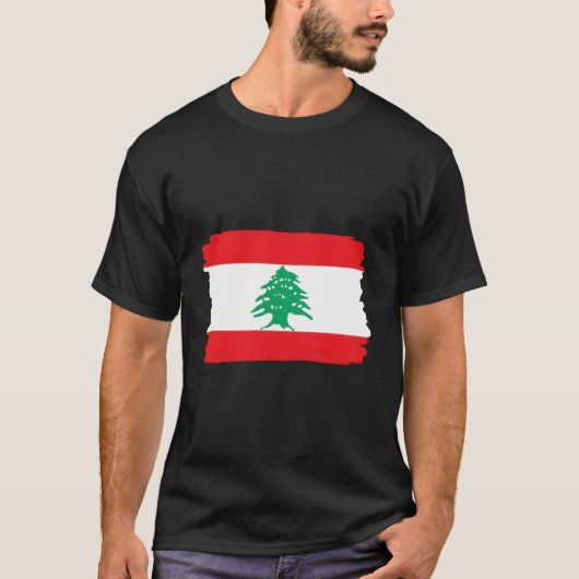 T-shirt Drapeau du Liban (Devant)