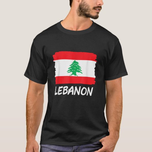 T-shirt Drapeau du Liban (Devant)