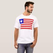 T-shirt Drapeau du Libéria (Devant entier)