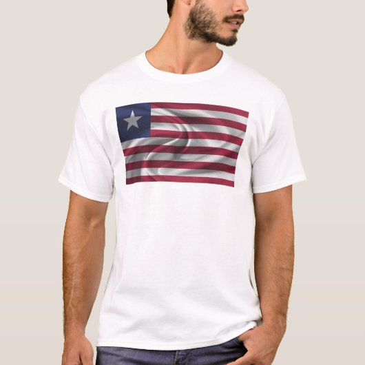T-shirt Drapeau du Liberia (Devant)