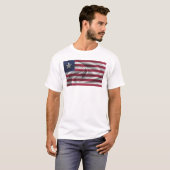 T-shirt Drapeau du Liberia (Devant entier)
