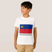 T-shirt Drapeau du Liechtenstein (Devant entier)