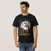 T-shirt Drapeau du logo American Patriots Eagle (Devant entier)