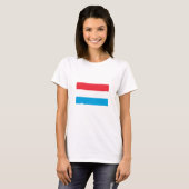 T-shirt Drapeau du Luxembourg (Devant entier)
