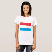 T-shirt Drapeau du Luxembourg (Devant entier)