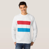 T-shirt Drapeau du Luxembourg (Devant entier)