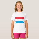 T-shirt Drapeau du Luxembourg (Devant entier)
