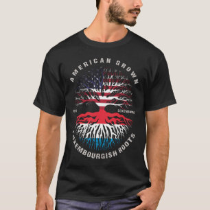 T-shirt Drapeau du Luxembourg des racines luxembourgeoises