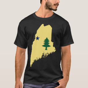 T-shirt Drapeau du Maine 1901 à 1909 sur la carte du Maine