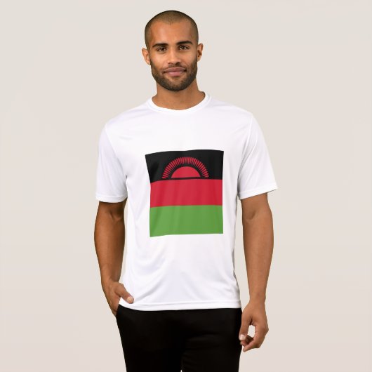 T-shirt drapeau du Malawi (Devant entier)