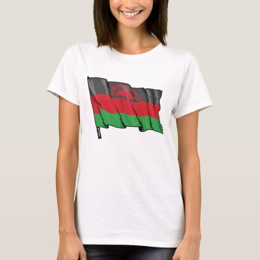 T-shirt Drapeau Du Malawi (Devant)