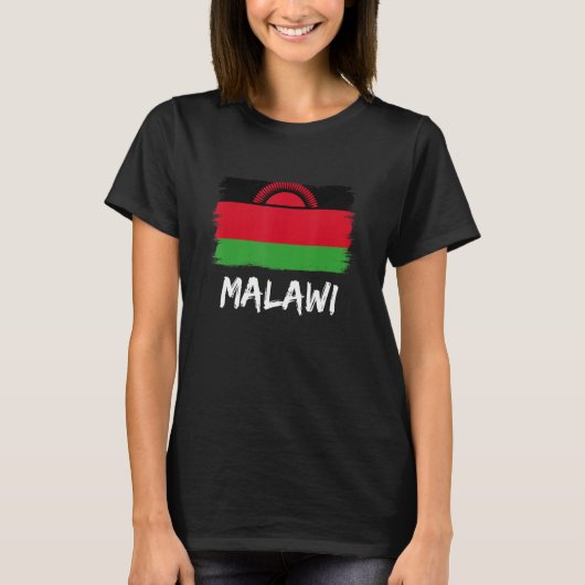 T-shirt Drapeau du Malawi Malawi 1 (Devant)