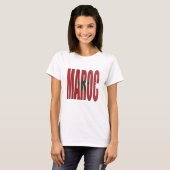 T-shirt Drapeau du Maroc (Devant entier)
