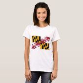 T-shirt Drapeau du Maryland (Devant entier)