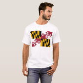 T-shirt Drapeau du Maryland (Devant entier)