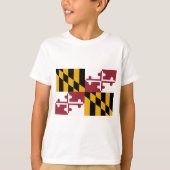 T-shirt Drapeau du Maryland (Devant)