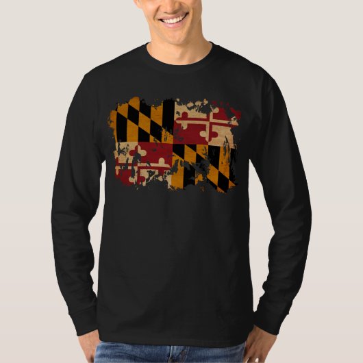 T-shirt Drapeau du Maryland (Devant)