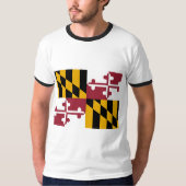 T-shirt Drapeau du Maryland (Devant)