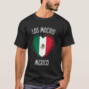 T-shirt Drapeau du Mexique Cœur Ville de Los Mochis