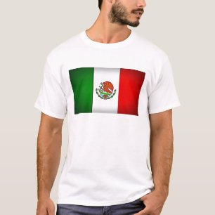 T-shirt Drapeau du Mexique stylisé