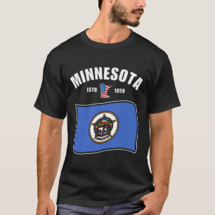 T-shirt Drapeau du Minnesota