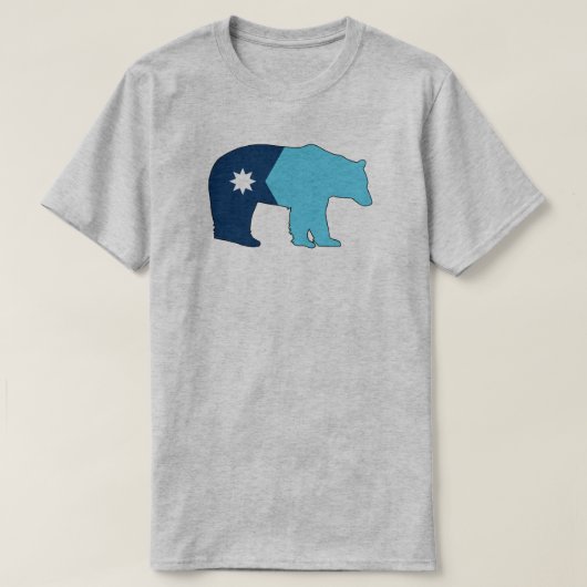 T-shirt Drapeau du Minnesota ours (Design devant)