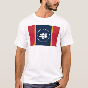 T-shirt Drapeau du Mississippi - Nouveau Drapeau de Magnol