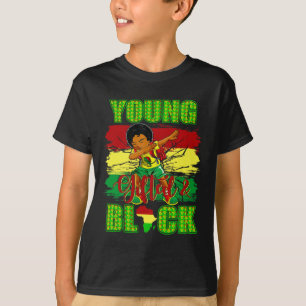 T-shirt Drapeau du mois de l'histoire des Noirs Dabbing