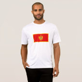 T-shirt Drapeau du Monténégro (Devant entier)
