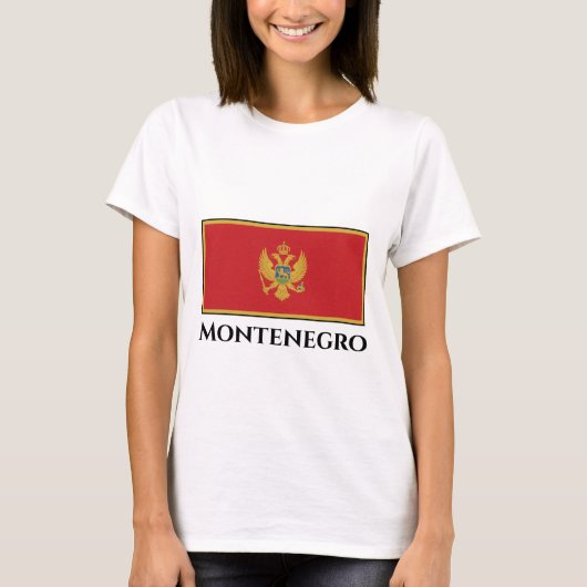 T-shirt Drapeau du Monténégro (Devant)