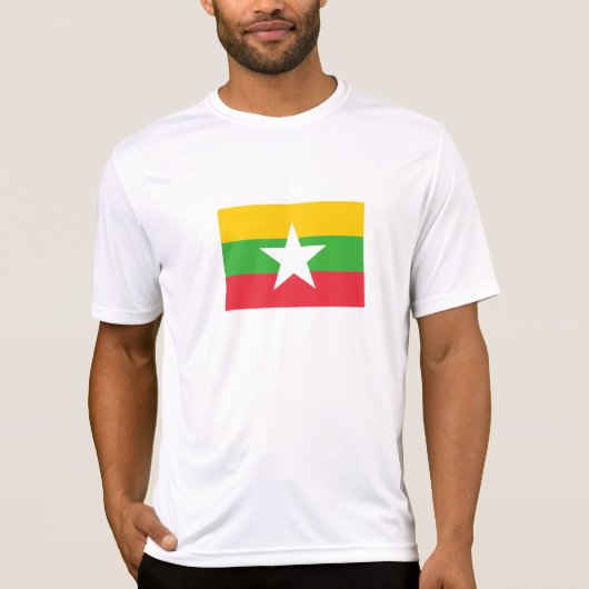 T-shirt Drapeau du Myanmar (Devant)