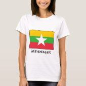T-shirt Drapeau du Myanmar (Devant)