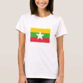 T-shirt Drapeau du Myanmar (Devant)