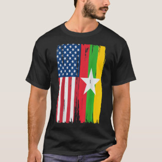 T-shirt Drapeau du Myanmar américain TShirt304