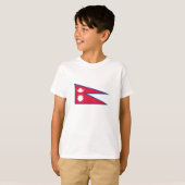T-shirt Drapeau du Népal (Devant entier)