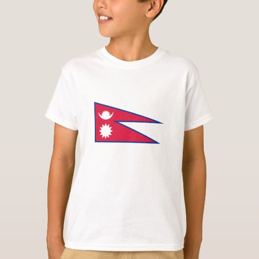 T-shirt Drapeau du Népal (Devant)