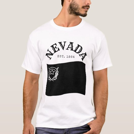 T-shirt Drapeau du Nevada (Devant)