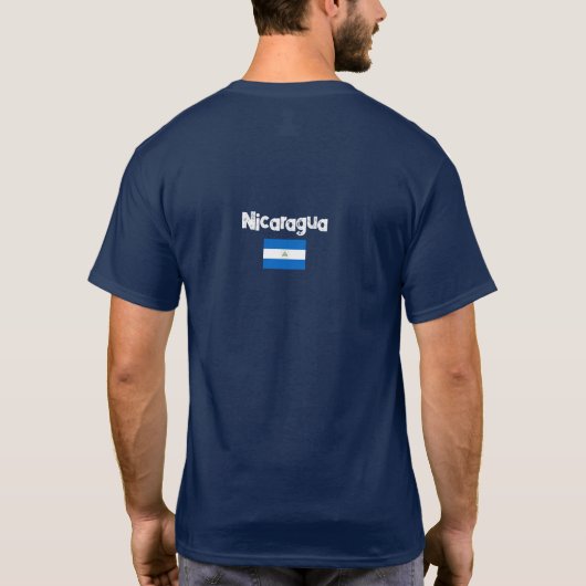 T-shirt Drapeau du Nicaragua (Dos)