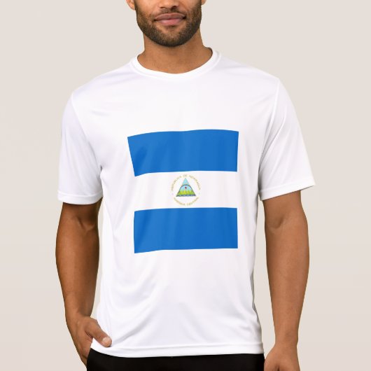 T-shirt Drapeau du Nicaragua (Devant)