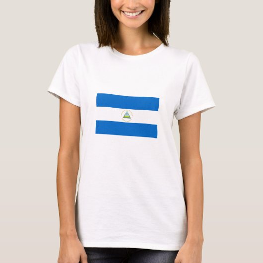 T-shirt Drapeau du Nicaragua (Devant)