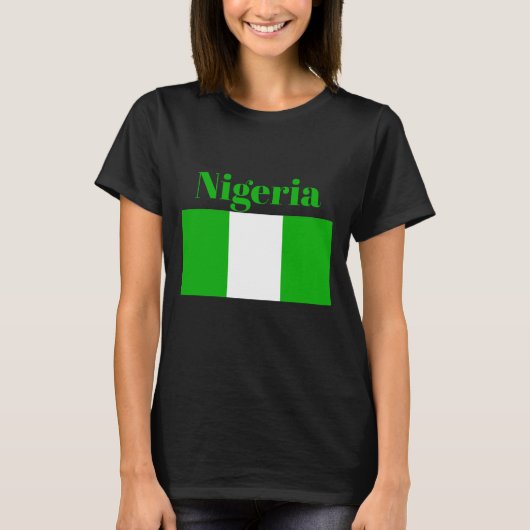 T-shirt Drapeau du Nigéria (Devant)