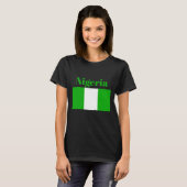 T-shirt Drapeau du Nigéria (Devant entier)